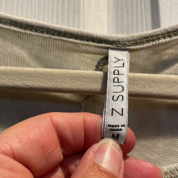 Z Supply Olive Relaxed T-Shirt Dress M - Picture 2 of 6